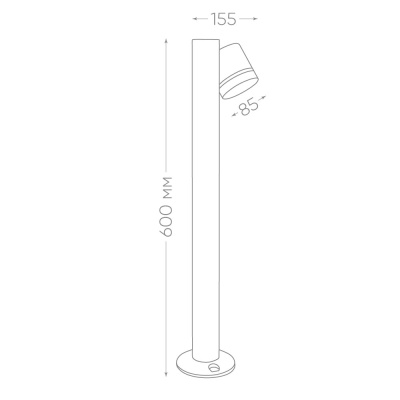 Светильник садово-парковый FERON DH1005