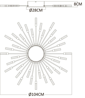 Потолочная люстра Arte Lamp MAPLE