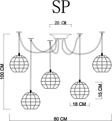 Подвесная люстра Arte Lamp SPIDER
