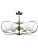 39814/6-E14-BrWh Люстра потолочная античная бронза, белый плафон ELVAN- витринный образец от интернет магазина Elvan.ru