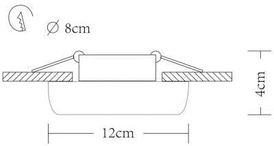 Точечный встраиваемый светильник Arte Lamp CRATERE