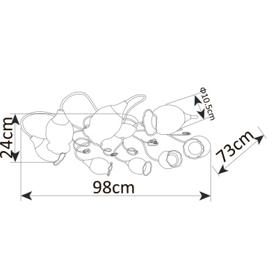 Потолочная люстра Arte Lamp MUGHETTO
