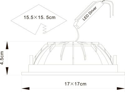 Встраиваемый светильник Arte Lamp RIFLESSIONE