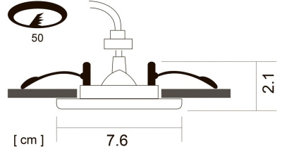 Точечный встраиваемый светильник Arte Lamp BASIC
