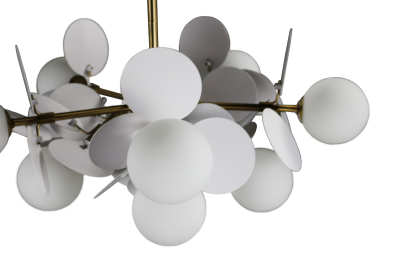 Люстра  подвесная ZORTES FLORET ZRS.01201.10, Мощность - 70Вт, Тип лампы: G9, В -1000мм / Ш - 680мм / Ш - ø680мм