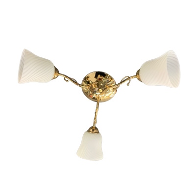 38019/3A-E27-Gl+Wh Люстра потолочная ELVAN