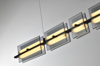 Люстра  подвесная ZORTES LOFT ZRS.1802.100, Мощность - 18Вт, Тип лампы: LED, В -1500мм / Ш - 1025мм / Г - 150мм