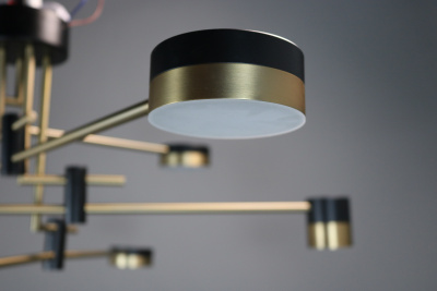 Люстра  подвесная ZORTES LUNAR ZRS.1805.08, Мощность - 80Вт, Тип лампы: LED, В -380мм / Ш - 1000мм / Ш - ø1000мм