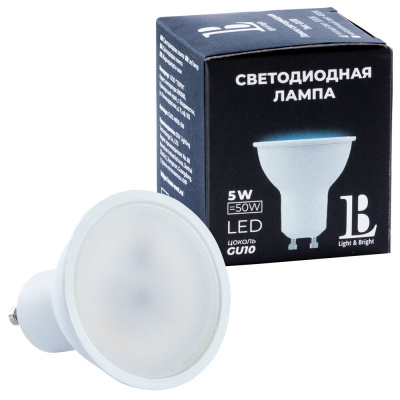 Светодиодная лампа L&B Софит 5W 400Lm 3000K GU10 GU10-5W-MR16-3000K