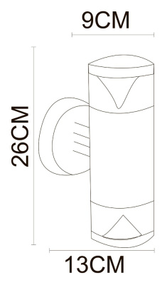 Уличный настенный светильник Arte Lamp INTRIGO