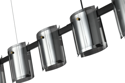 Люстра  подвесная ZORTES RONY ZRS.1209.01, Мощность - 50Вт, Тип лампы: G9, В -1500мм / Ш - 1200мм / Г - 170мм