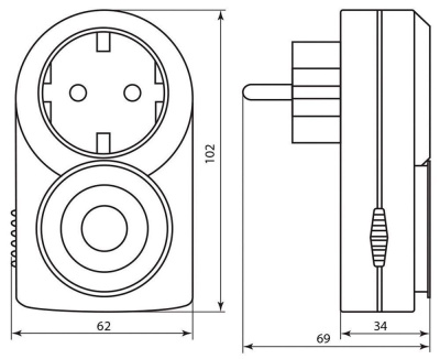 Розетка FERON TM50