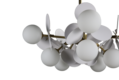 Люстра  подвесная ZORTES FLORET ZRS.01201.10, Мощность - 70Вт, Тип лампы: G9, В -1000мм / Ш - 680мм / Ш - ø680мм