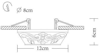 Точечный встраиваемый светильник Arte Lamp CRATERE