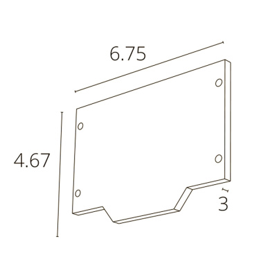 Внешняя заглушка для магнитного шинопровода для натяжного потолка Arte Lamp LINEA-ACCESSORIES