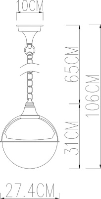 Уличный подвесной светильник Arte Lamp MONACO