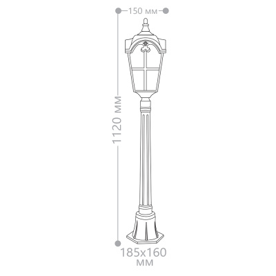 Светильник садово-парковый FERON PL107