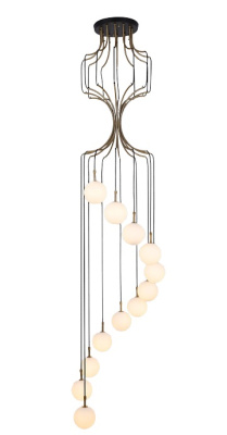 7662-12хG9-GlMl Люстра подвесная золотая ELVAN