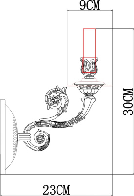 Бра Arte Lamp LUISA