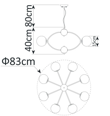 Люстра Arte Lamp PALLA
