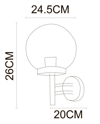 Уличный настенный светильник Arte Lamp GAZEBO