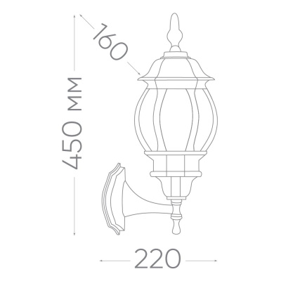 Светильник садово-парковый FERON 8101/PL8101