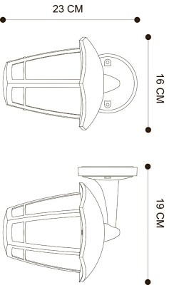 Уличный настенный светильник Arte Lamp ENIF