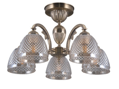 39678/5-E27-BrCl Люстра потолочная бронза ELVAN