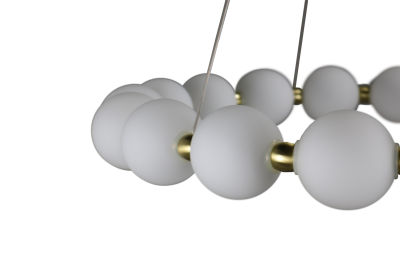 Люстра  подвесная ZORTES KRANZ ZRS.1585.18, Мощность - 80Вт, Тип лампы: LED, В -1580мм / Ш - 640мм / Ш - ø640мм