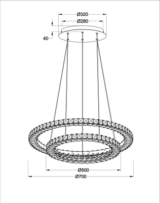 Подвесная люстра Arte Lamp PREZIOSI