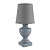 8164/1T CLASSI LN25 000 серый, керамика/текстиль Настольная лампа E14 1*40W 220V BIANKA
