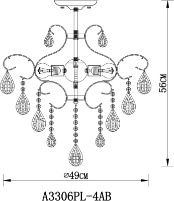 Люстра Arte Lamp VITORIA