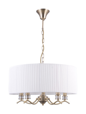 39464/5-E14-BrWh Люстра подвесная бронза ELVAN