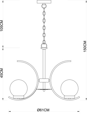 Подвесная люстра Arte Lamp CLAUDIA
