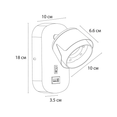 Спот Arte Lamp Amaks A8026AP-1BK
