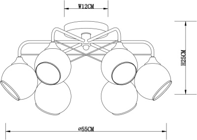 Потолочная люстра Arte Lamp MIRAM