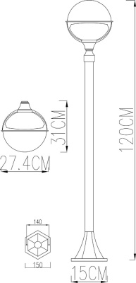 Ландшафтный светильник Arte Lamp MONACO