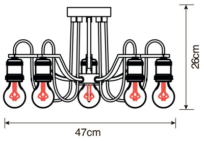Потолочная люстра Arte Lamp INEDITO
