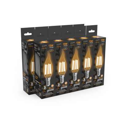 Светодиодная лампа Gauss Свеча на ветру 13W 1100Lm 2700K E14 104801113