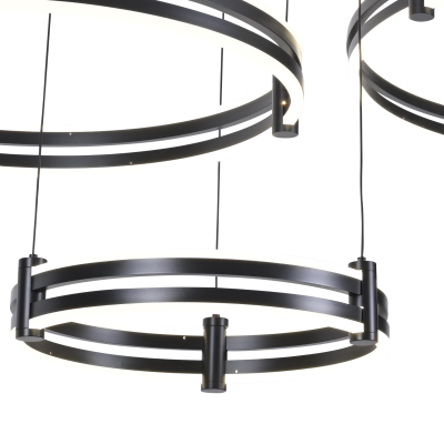 Подвесной светильник Zortes DUBLE-R ZRS.27510.03, Мощность - 228Вт, Тип лампы: LED, В -1500мм/350мм / Ш - Ø400мм+600мм+800мм