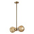 5402/2 MODERN ODL_EX23 21 золотой/янтарный/металл/стекло Подвес E14 2*40W ELICA
