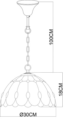 Подвесная люстра Arte Lamp TIFFANY
