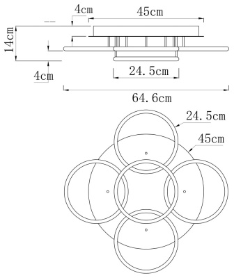 Потолочная люстра Arte Lamp RAPID