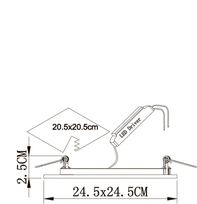 Встраиваемый светильник Arte Lamp VEGA