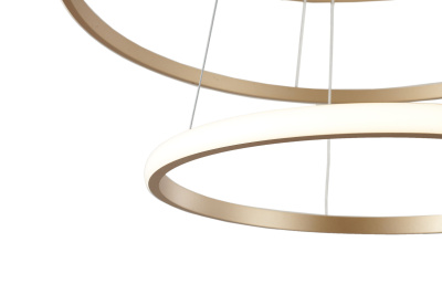 Светильник ZORTES RINGOLIGHT ZRS.33320.75C, Мощность - 75Вт, Тип лампы: LED, В - 1500мм / Ш - ø200/ø400/ø600мм