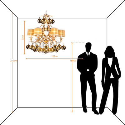 Подвесная люстра Arte Lamp MONARCH