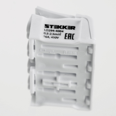 Клемма пружинная STEKKER LD294-4004