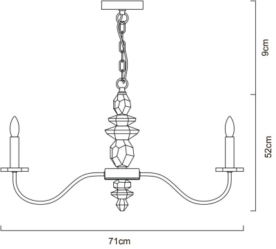 Подвесная люстра Arte Lamp LITIZIA