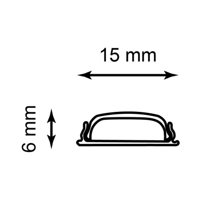 Профиль накладной для светодиодной ленты FERON CAB264