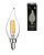 E14-7W-3000K Лампа LED (Свеча на ветру прозрачная Филамент) L&B